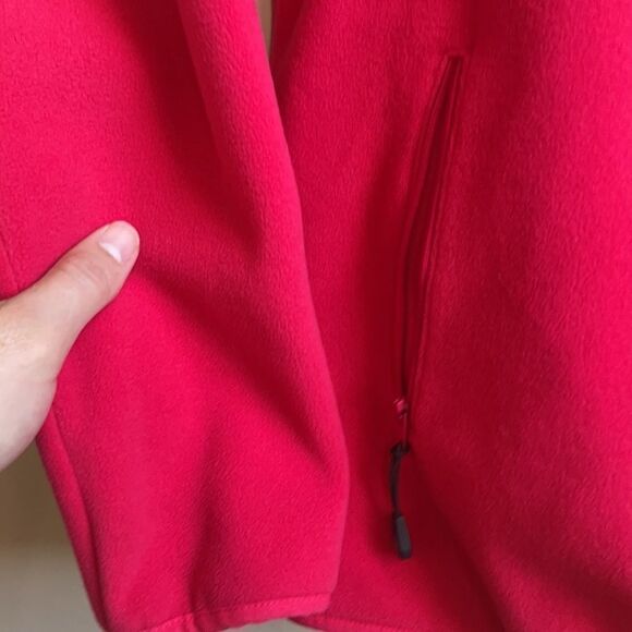 FUDA Bright Red Full Zip Cozy Fleece w/Embroidered Design & Pockets (Size: Med) - Picture 11 of 14